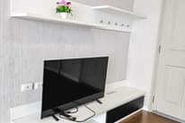 May be an image of cooker hood, television, indoors and hearth