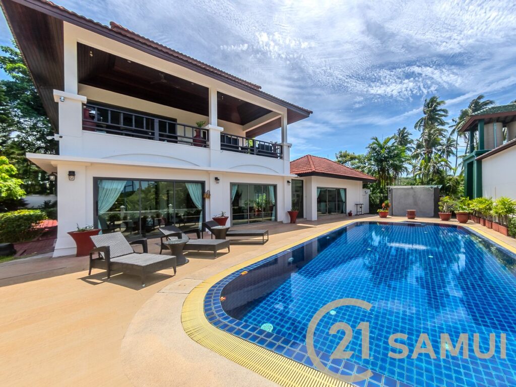 Century 21 Samui offers you:
2-Story Pool Villa With Garden For Sale In Taling Ngam, Koh Samui, Surat Thani
Asking price is in Thai Baht at : 26,990,000 THB

 21 PROPERTY ID: 66354

Features :
*Ground…