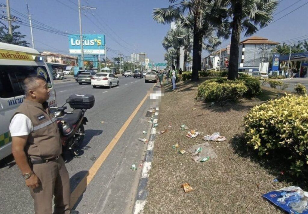 Chinese Driver Hits and Kills Woman Crossing Road Near Footbridge in Pattaya – Pattaya News – Thailand News, Travel & Forum