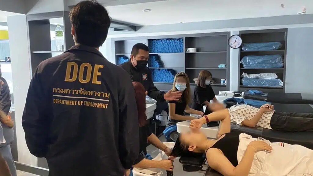 Illegal foreign workers busted in Bangkok salon raid – Bangkok News – Thailand News, Travel & Forum